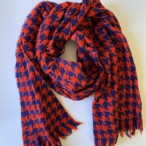 J. Crew Houndstooth Blanket Scarf